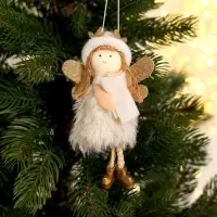 Елочная игрушка мягкая &laquo;Кукла&raquo;, на подвесе, цвет МИКС