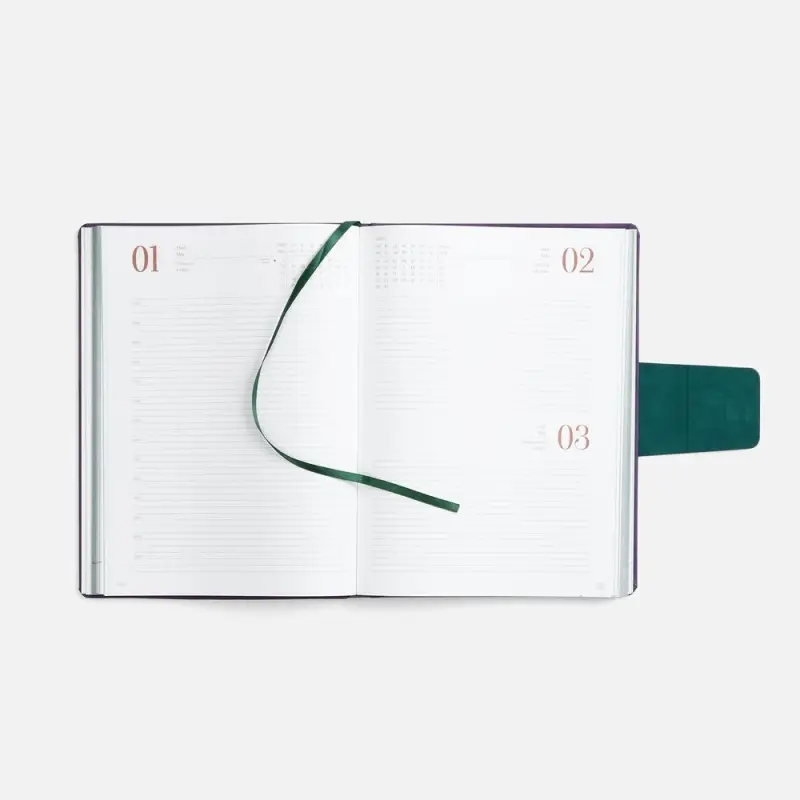 Ежедневник Grande Strap на заказ, датированный, фиолетовый