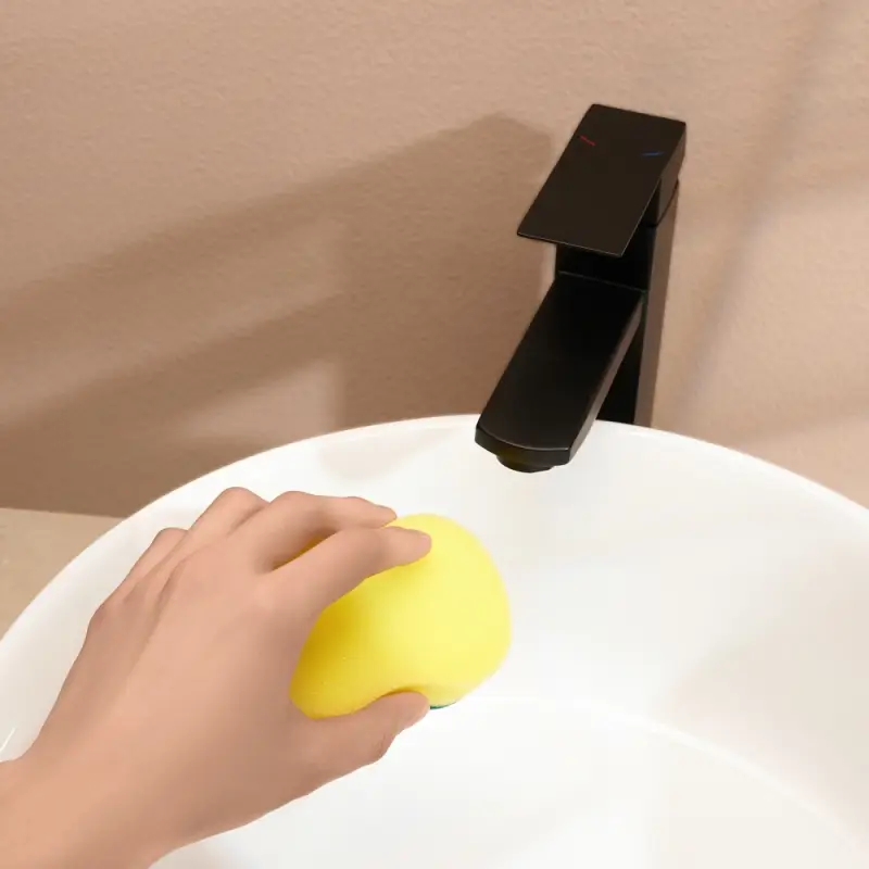 Губки для уборки с чистящим слоем тм VETTA, 3 шт, 7х10,5х2,5см, поролон, абразив