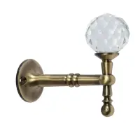 Крючок - держатель для штор на стену CAPPIO KS043, металлический, цвет бронза, 2 шт Крючок - держатель для штор на стену CAPPIO KS043, металлический, цвет бронза, 2 шт