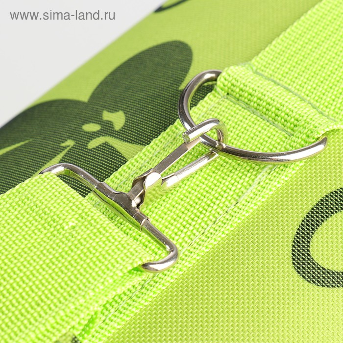 Сумка - переноска для животных  Сумка - переноска для животных "Цветы", зелёная, размер L, 53 х 21 х 29 см