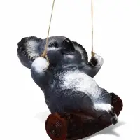 Садовая фигура из полистоуна &laquo;Коала на бревне&raquo;, подвесная, 25&times;15&times;24 см