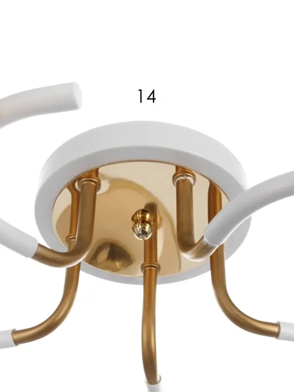 Люстра потолочная BayerLux &laquo;Анден&raquo;, 5хЕ27, 40 Вт, бело-золотой, 57&times;57&times;22 см