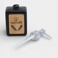 Дозатор для мыла SAVANNA &laquo;Природа&raquo;, 350 мл, чёрный