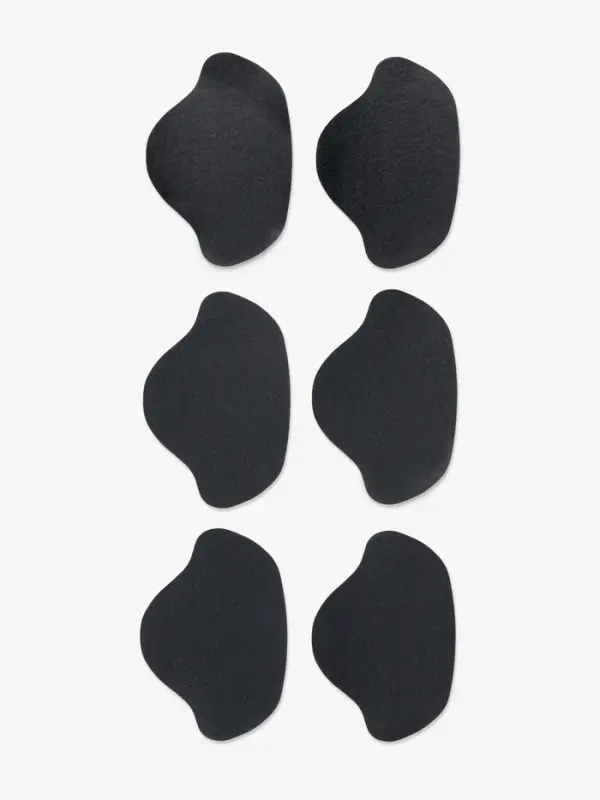 Набор заплаток для ремонта подпяточников обуви, из кожзама, клеевые, 6 шт., серый