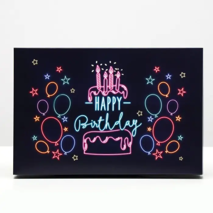 Коробка подарочная, крышка-дно, сборная Коробка подарочная, крышка-дно, сборная "Вечеринка", 30 х 20 х 7 см