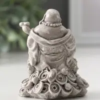 Фигура «Хотей на жабе», 7×5.5×5.5 см, камень
