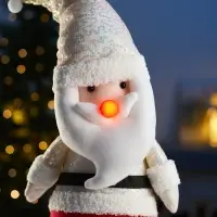 Светодиодная фигура &laquo;Дед Мороз&raquo; 55-84 см, текстиль, телескопические ножки, 1 LED, от батареек LR1130&times;3, свечение тёплое белое