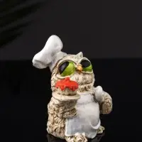 Набор фигурок &laquo;4 совы на подносе&raquo;, 23.5&times;13&times;10 см, бежевый
