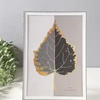 Фоторамка пластик формат А4 "Современная классика" серый и белый 26х20,8х1,5 см