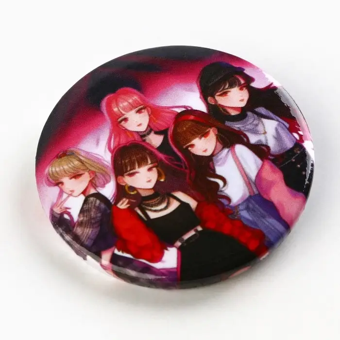 Значок закатной аниме «Айдолы», K-pop, d=38мм Значок закатной аниме «Айдолы», K-pop, d=38мм