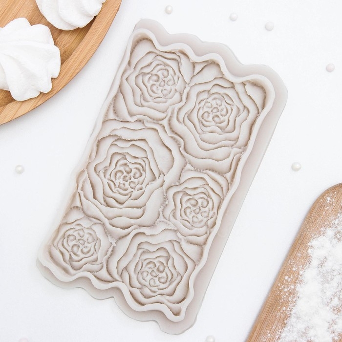 Молд «Розарий», силикон, 17×10,5×1 см, цвет МИКС Молд «Розарий», силикон, 17×10,5×1 см, цвет МИКС