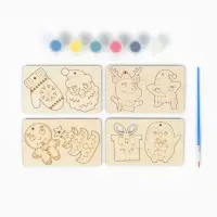 Набор для творчества "Ёлочные игрушки" под роспись (8 фигурок) Набор для творчества "Ёлочные игрушки" под роспись (8 фигурок)