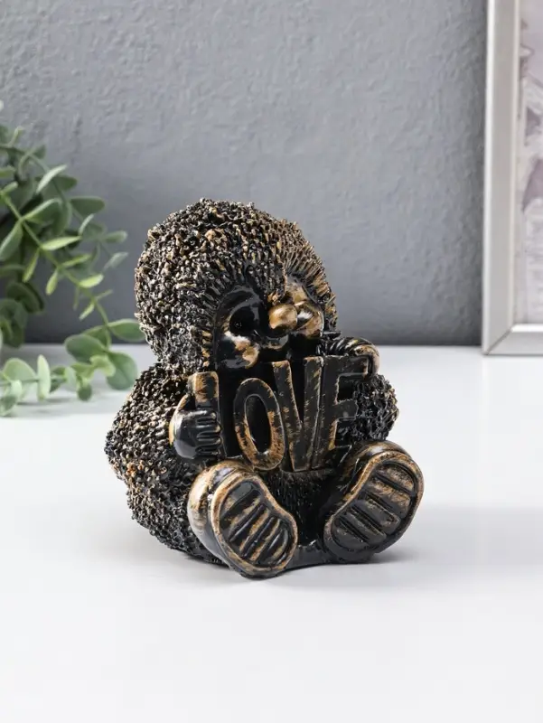 Копилка "Ёжик" 15 см, античный