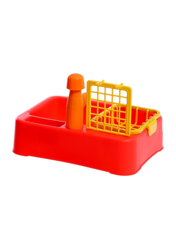 Игровой набор «Чистая кухня», функциональная раковина, посуда, продукты