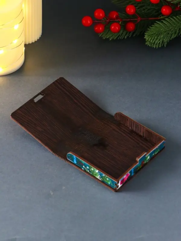 Шкатулка-конверт для для подарочных карт или денег №2 "Сова".   9,8х8,5х2 см.