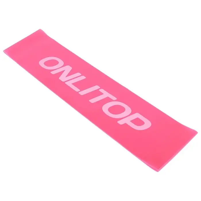 Фитнес-резинка ONLYTOP, 30.5&times;7.6&times;0.05 см, нагрузка 4 кг, цвет фуксия