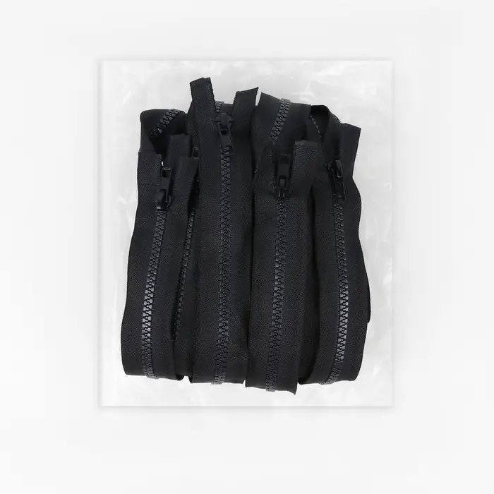 Молния «Трактор», №5, разъёмная, замок автомат, 60 см, чёрная Молния «Трактор», №5, разъёмная, замок автомат, 60 см, чёрная