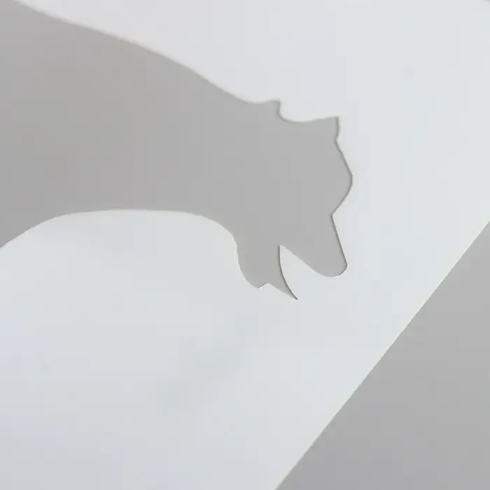 Трафарет пластик  Трафарет пластик "Животные. Волк" 13х13 см