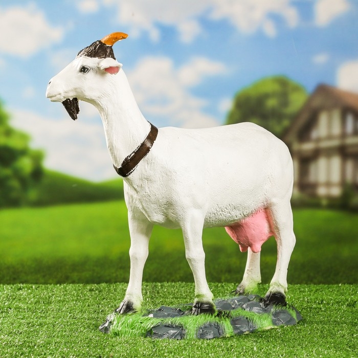 Садовая фигура  Садовая фигура "Коза малая" 44х41х18 см