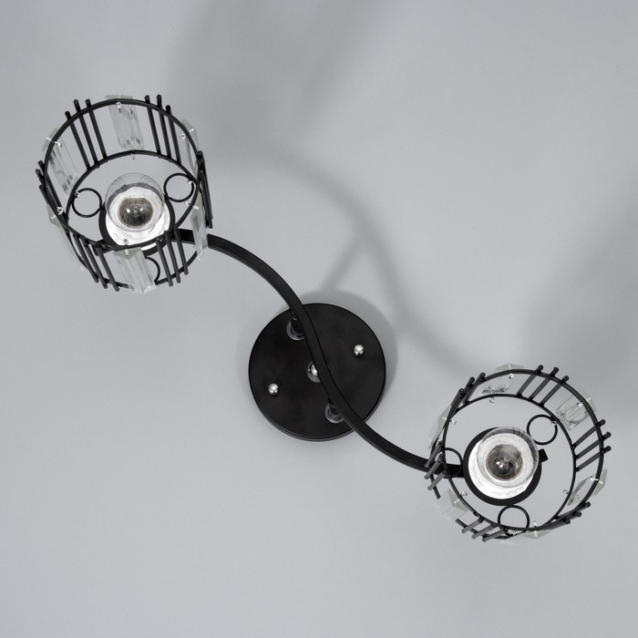 Люстра Люстра "Астрила" 2хЕ27 40Вт черный 45,5х12,5х28,5см BayerLux