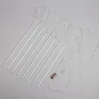 Гирлянда &laquo;Сосульки&raquo; 2.5&times;0.5 м, IP65, прозрачная нить, 288 LED, свечение синее с эффектом стекания, 12 В