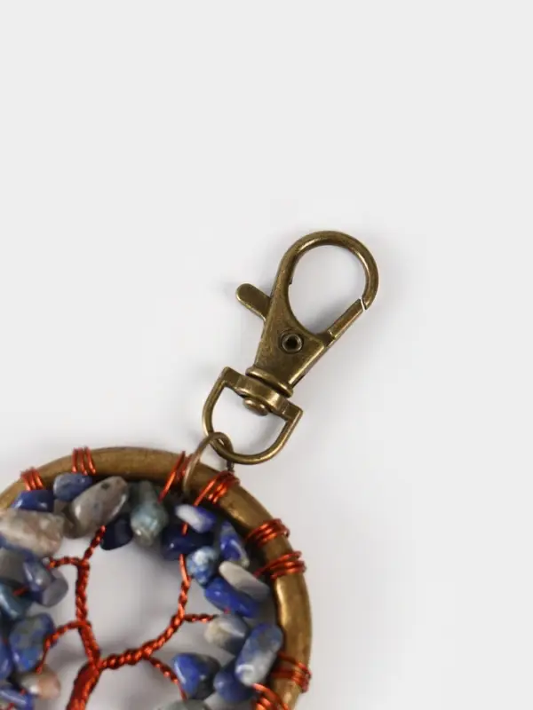 Брелок ловец снов Брелок ловец снов "Великое древо" 19 см, цв. бело-синий