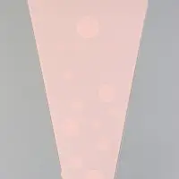 Пакет цветочный Конус, розовый, 28×9×44 см±1 см