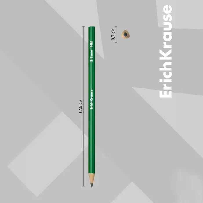 Карандаш чернографитных ErichKrause «Deep Classic triangular», НВ, грифель d=2.2 мм, дерево, трёхгранный, в тубусе, МИКС Карандаш чернографитных ErichKrause «Deep Classic triangular», НВ, грифель d=2.2 мм, дерево, трёхгранный, в тубусе, МИКС