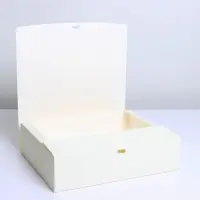 Коробка подарочная складная, упаковка, «Бежевая», 31 х 24.5 х 8 см