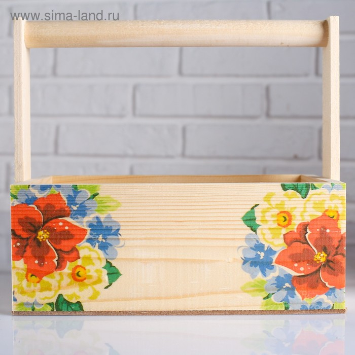 Набор кашпо деревянных подарочных Капоне  Набор кашпо деревянных подарочных Капоне "Только для тебя", 3 в 1, ручка