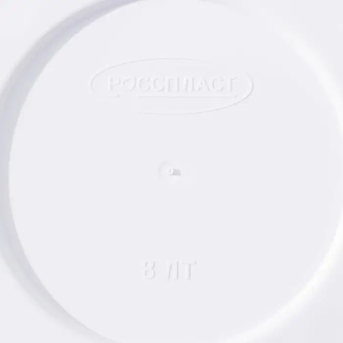 Горшок для цветов с поддоном &laquo;Камешки&raquo;, 8 л, пластиковый, белый