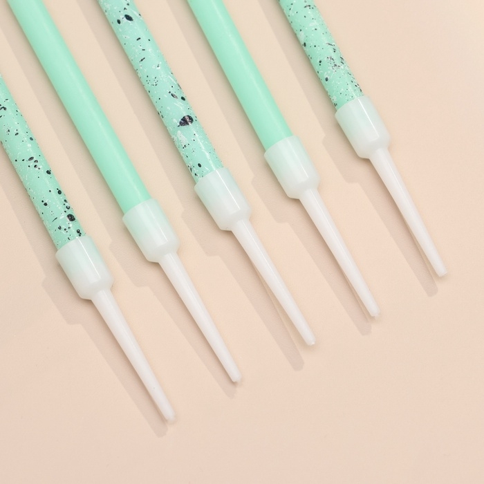 Свечи для торта Свечи для торта "Блестящая вечеринка", 6 шт, голубые