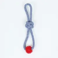 Игрушка канатная &laquo;Массажная&raquo;, с узлом, до 65 г, до 30 см, цвет МИКС