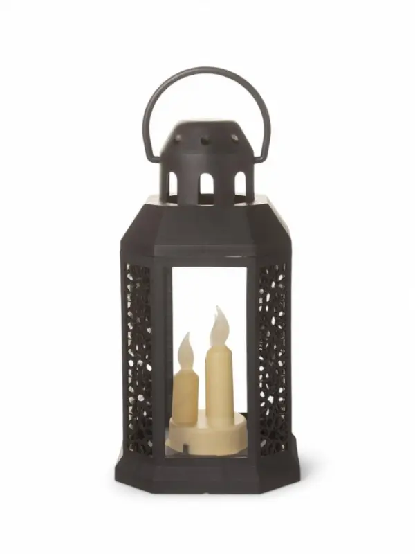 Светодиодная свеча в подсвечнике RISALUX &laquo;Восточные свечи&raquo;, LED-ночник, 1.5 Вт, 3&times;ААА, 15.5&times;15.5&times;34 см