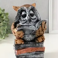 Копилка "Сова с книгой" 25х18 см, бронза с серебром Копилка "Сова с книгой" 25х18 см, бронза с серебром