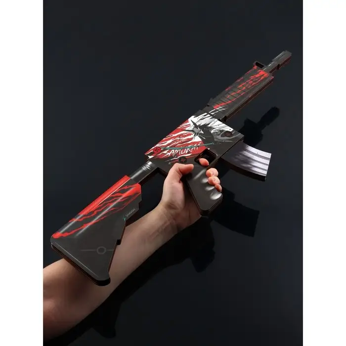 Сувенирный деревянный автомат М4А4 «Самурай», ВБ, 68 см Сувенирный деревянный автомат М4А4 «Самурай», ВБ, 68 см