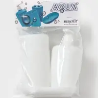 Набор для ванной комнаты Aqua, 4 предмета, пластик, белый