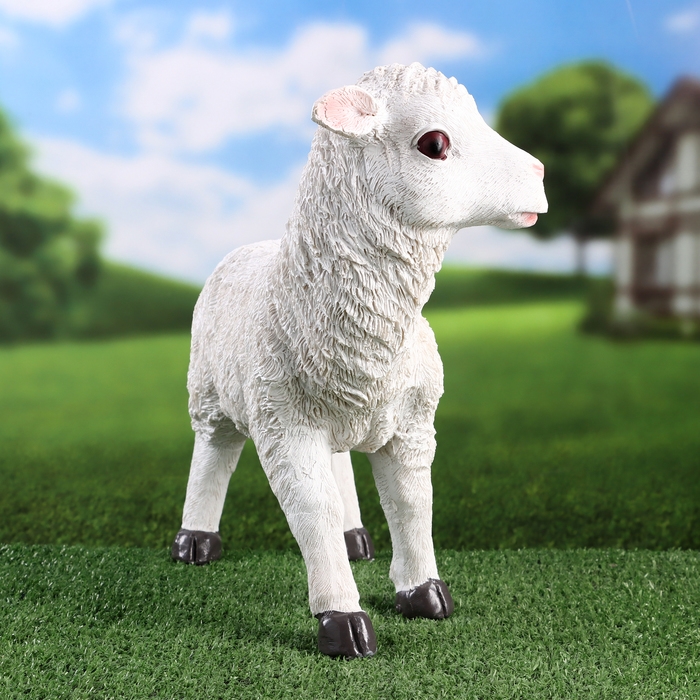 Садовая фигура  Садовая фигура "Ягненок" 30х12х31см