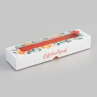 Коробка под 5 конфет «Мандарины», 21×5×3.3 см