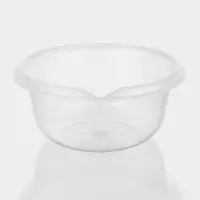 Миска с мерным делением, 2 л, пластик, прозрачная