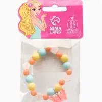 Браслет детский &laquo;Выбражулька. Бабочка с бусинами&raquo;, d=6 см, разноцветный