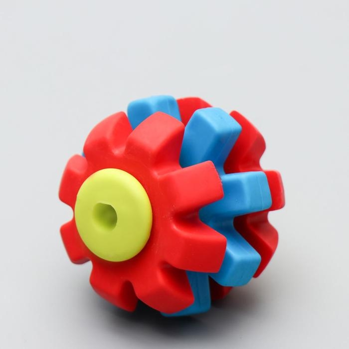 Игрушка жевательная Игрушка жевательная "Неровности судьбы", TPR, 7 см, жёлтая/красная/голубая