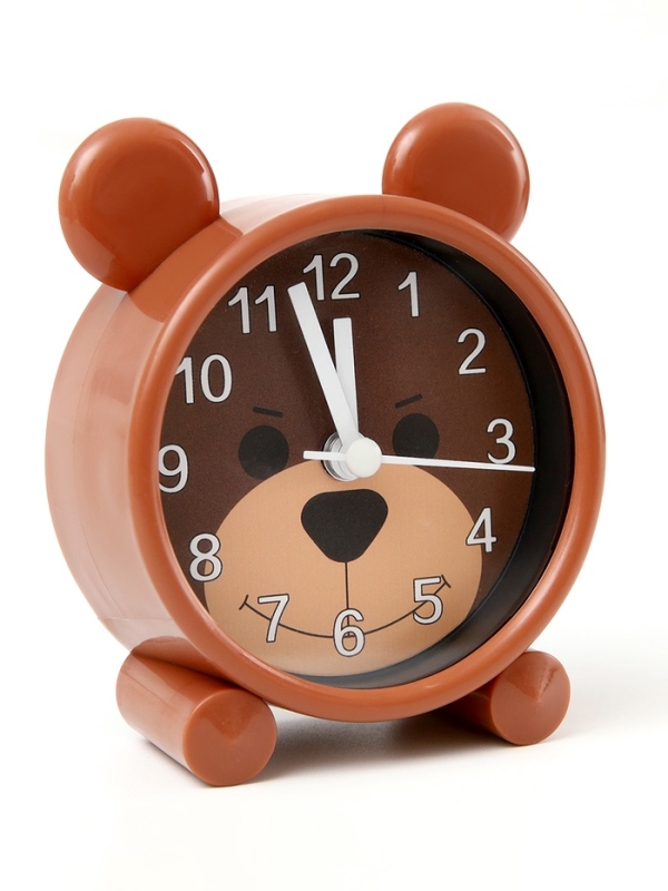 Часы будильник настольные детские «Мишка», 8×8.7 см Часы будильник настольные детские «Мишка», 8×8.7 см
