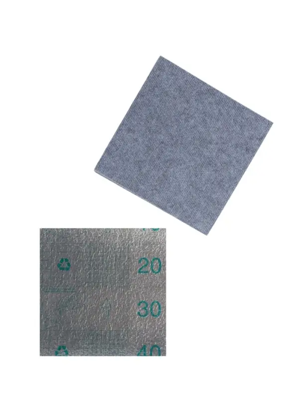 Ковролин самоклеящийся для пола и для стен, 300&times;300 мм, цвет светло - серый, 10 шт.