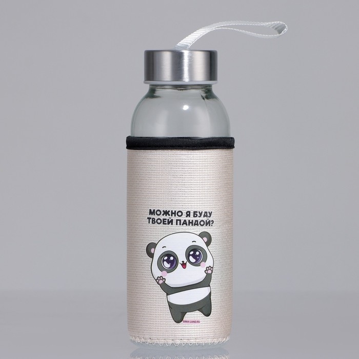 Бутылка для воды в чехле SVOBODA VOLI «Можно я буду твоей пандой», 350 мл Бутылка для воды в чехле SVOBODA VOLI «Можно я буду твоей пандой», 350 мл