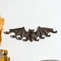 Крючки настенные &laquo;Летучая мышь&raquo;, ключница декоративная, чугун, 24.2&times;7.5&times;1.6