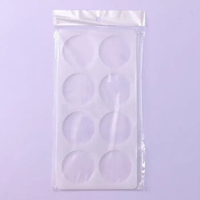 Форма для шоколада &laquo;Круг&raquo;, силикон, 8 ячеек, 23.5&times;12&times;0.3 см, прозрачная