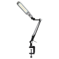 Светильник настольный ЭРА NLED-496-12W-BK светодиодный на струбцине черный