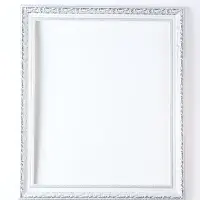 Рама для картин и зеркал Elegance de Lumi, пластик, 50&times;60 см, белая с серебром